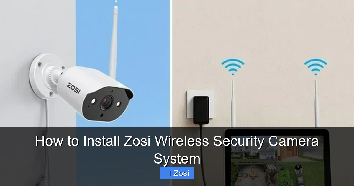 How to Install Zosi Wireless Security Camera System
