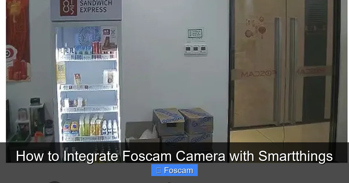 How to Integrate Foscam Camera with Smartthings