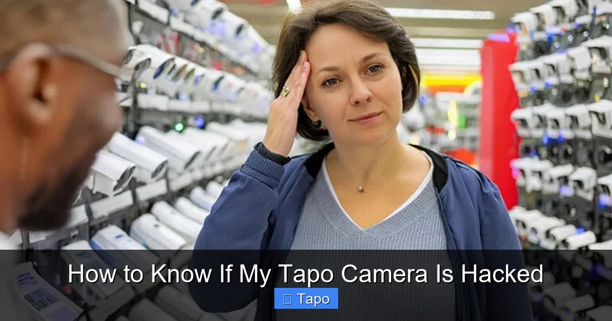 How to Know If My Tapo Camera Is Hacked