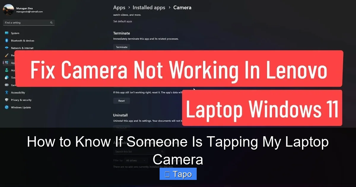 How to Know If Someone Is Tapping My Laptop Camera
