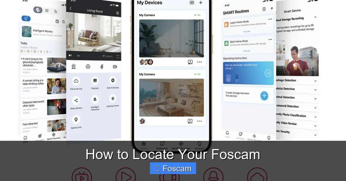 How to Locate Your Foscam