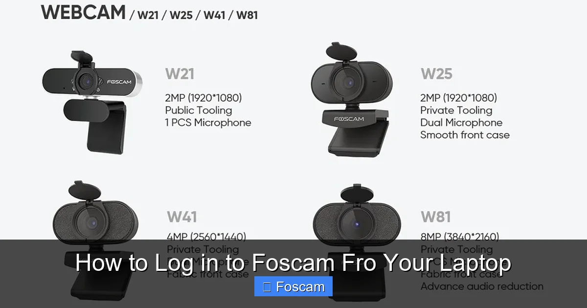 How to Log in to Foscam Fro Your Laptop