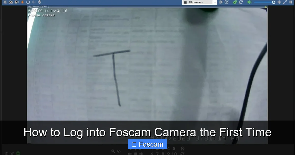 How to Log into Foscam Camera the First Time