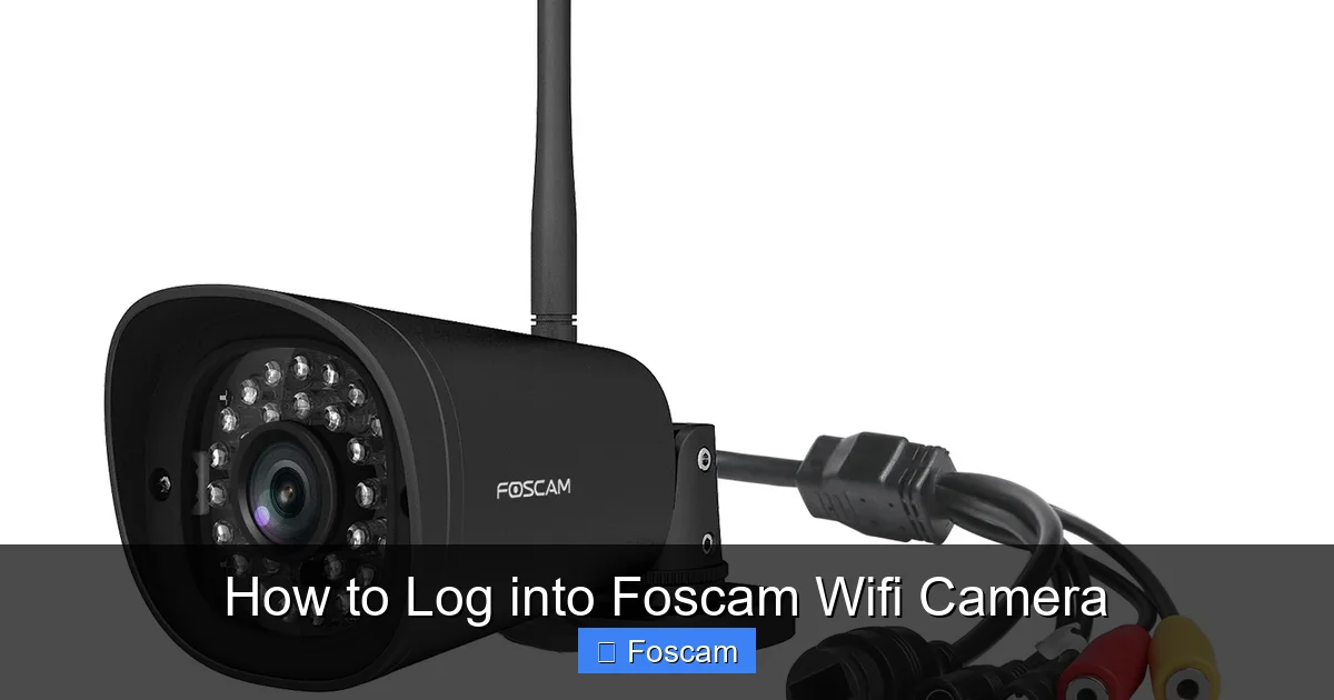 How to Log into Foscam Wifi Camera