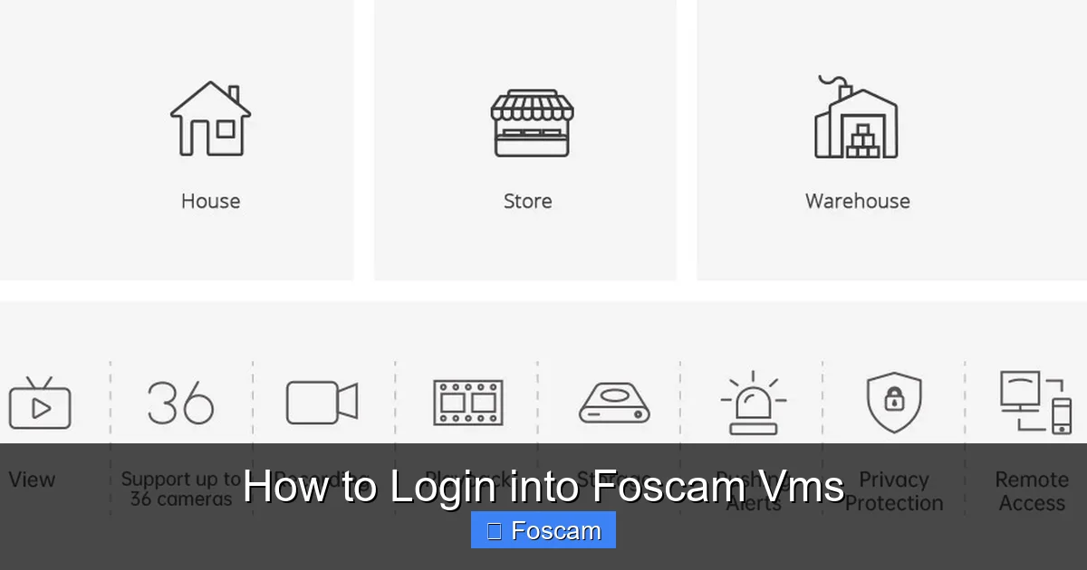 How to Login into Foscam Vms