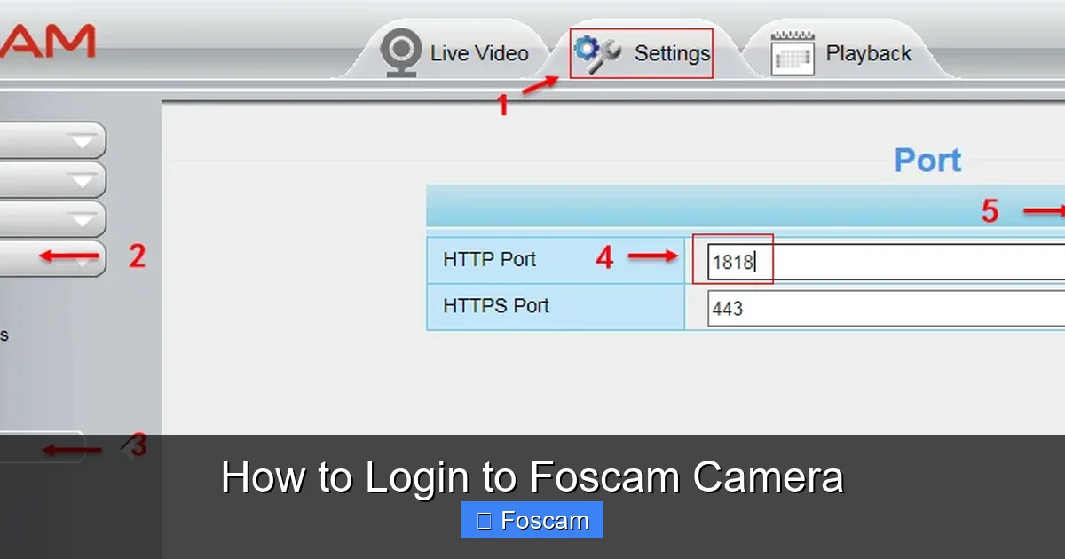 How to Login to Foscam Camera