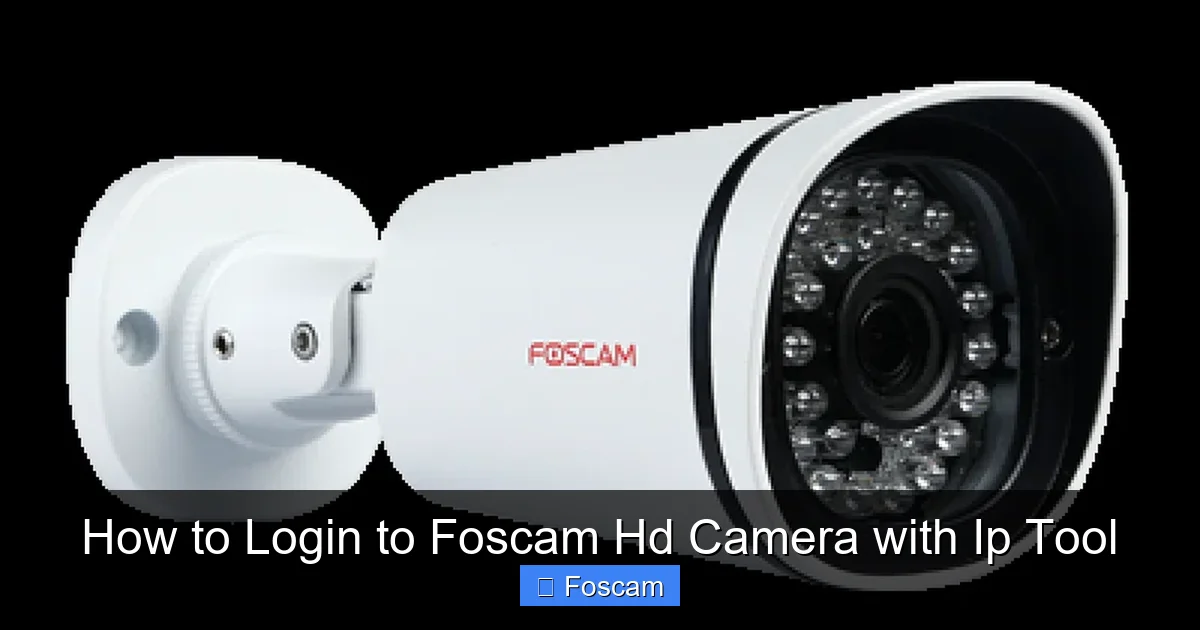 How to Login to Foscam Hd Camera with Ip Tool