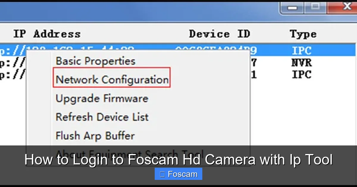 How to Login to Foscam Hd Camera with Ip Tool