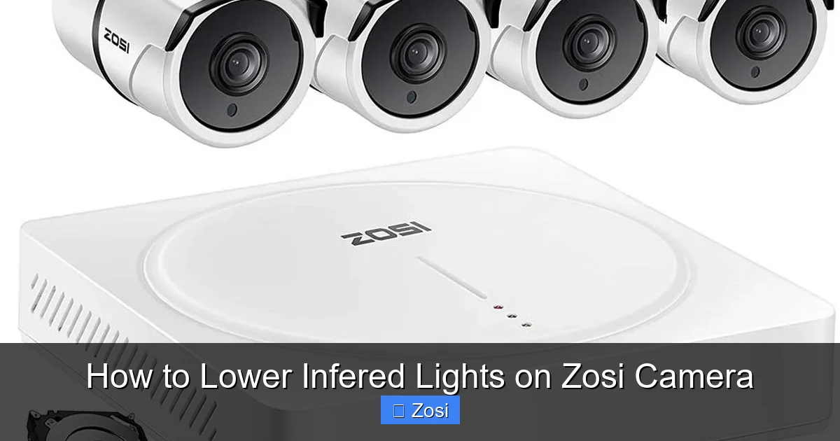 How to Lower Infered Lights on Zosi Camera