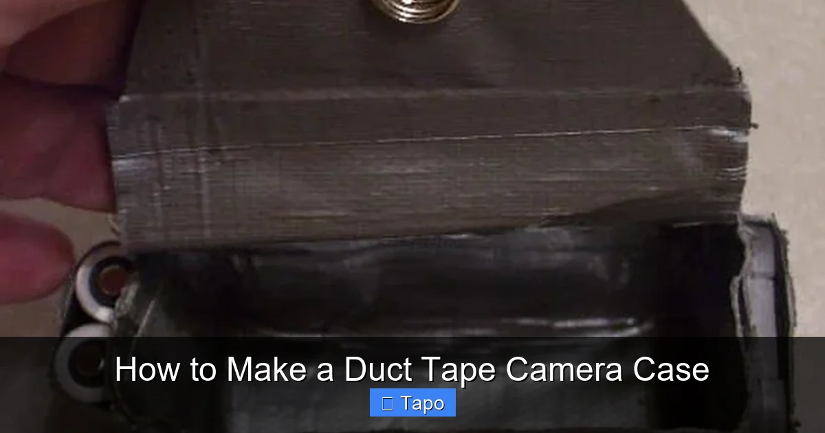 How to Make a Duct Tape Camera Case