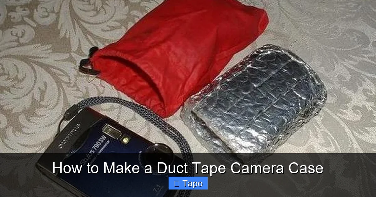 How to Make a Duct Tape Camera Case