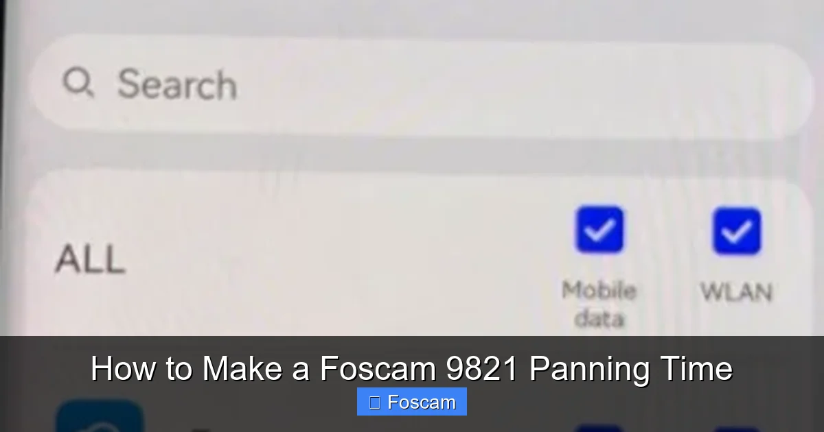 How to Make a Foscam 9821 Panning Time