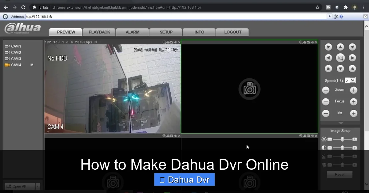 How to Make Dahua Dvr Online