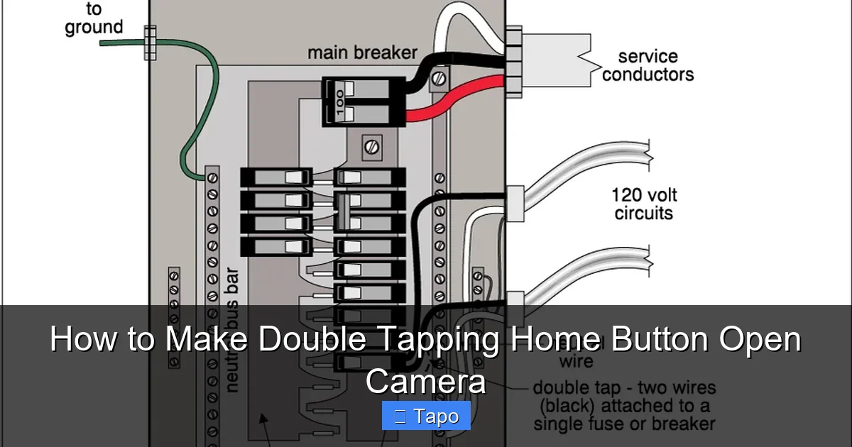 How to Make Double Tapping Home Button Open Camera
