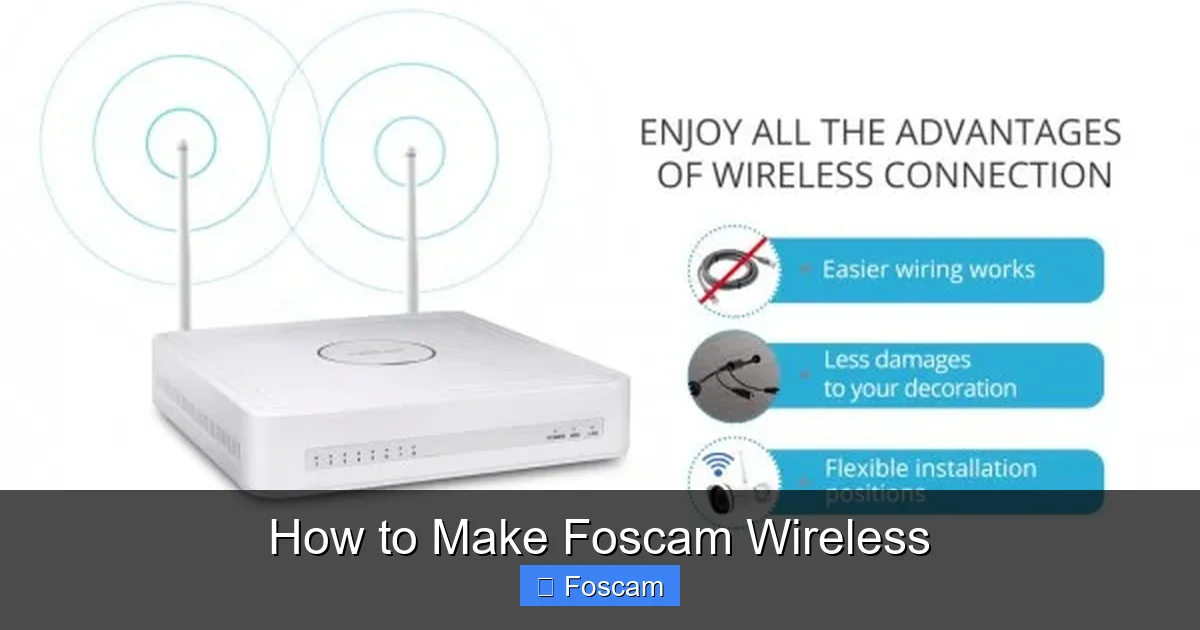 How to Make Foscam Wireless