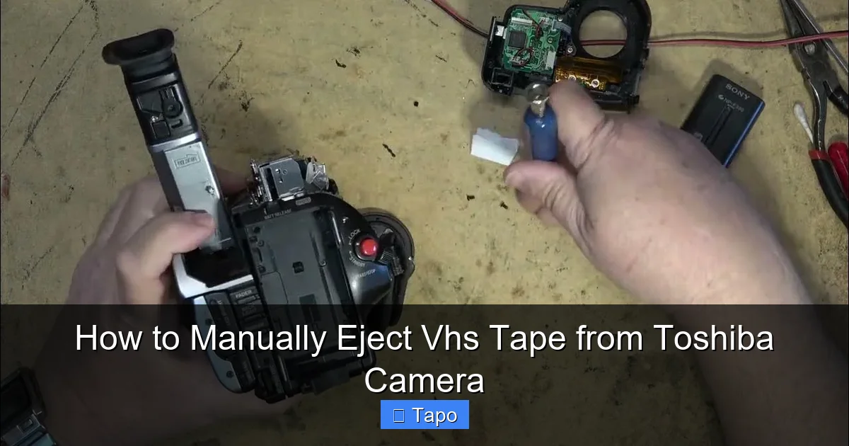 How to Manually Eject Vhs Tape from Toshiba Camera