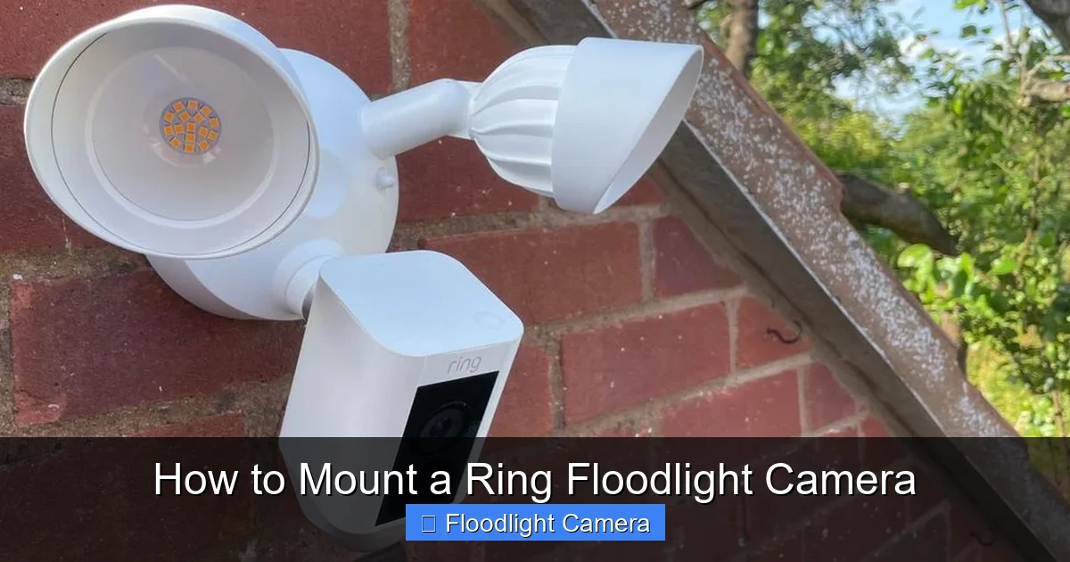 How to Mount a Ring Floodlight Camera