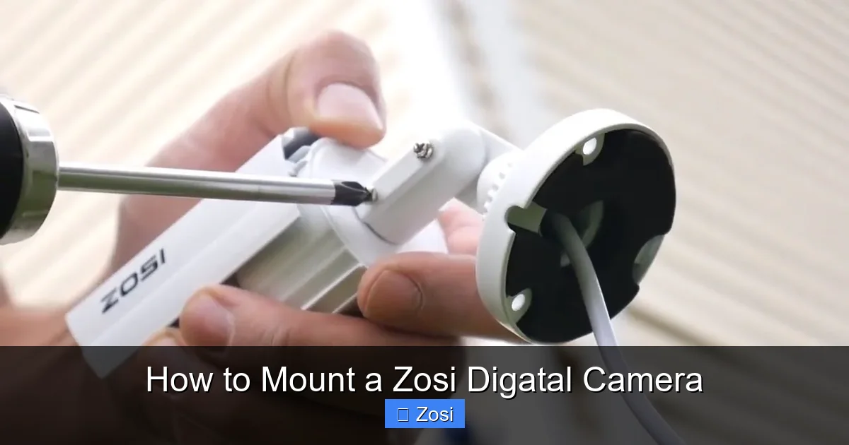 How to Mount a Zosi Digatal Camera
