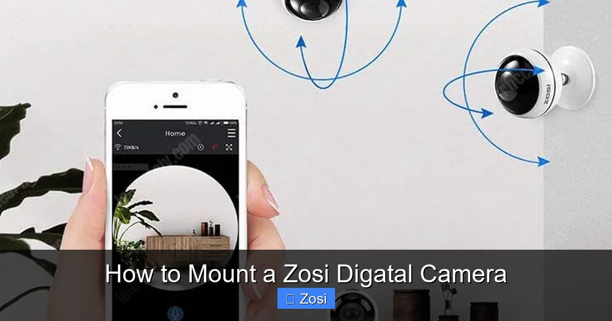 How to Mount a Zosi Digatal Camera