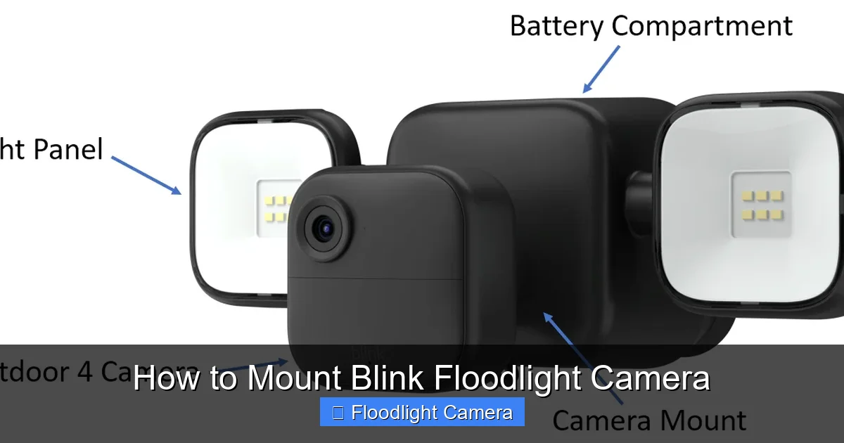 How to Mount Blink Floodlight Camera