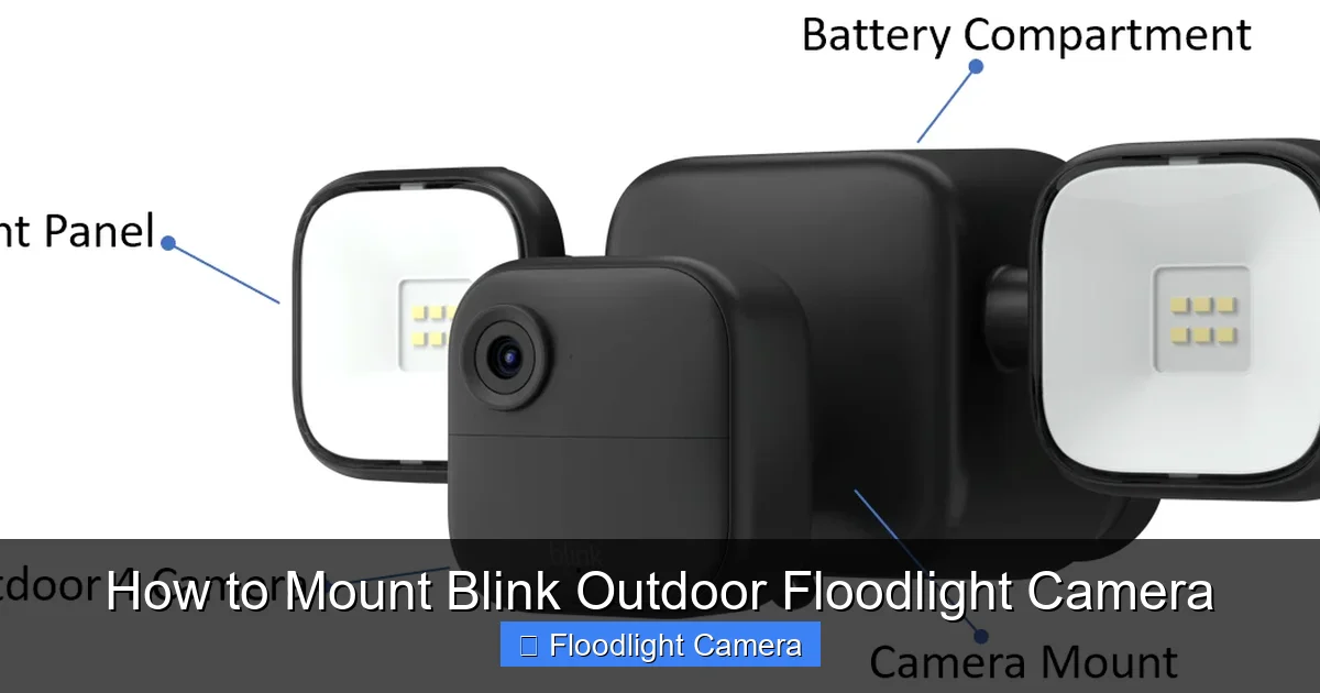 How to Mount Blink Outdoor Floodlight Camera