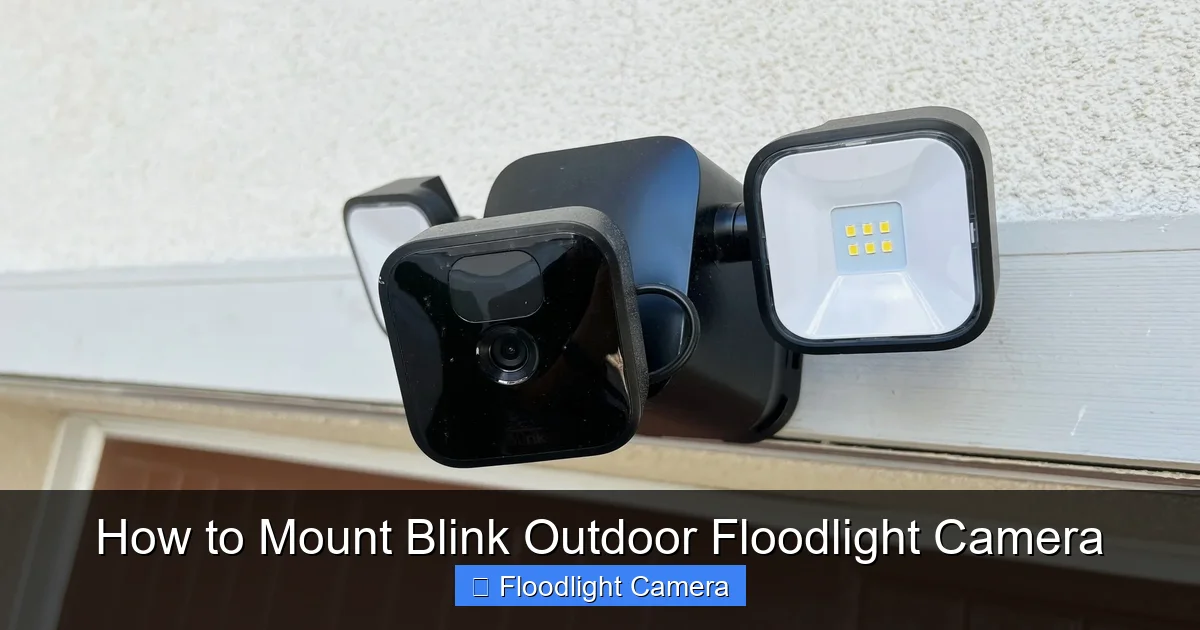 How to Mount Blink Outdoor Floodlight Camera