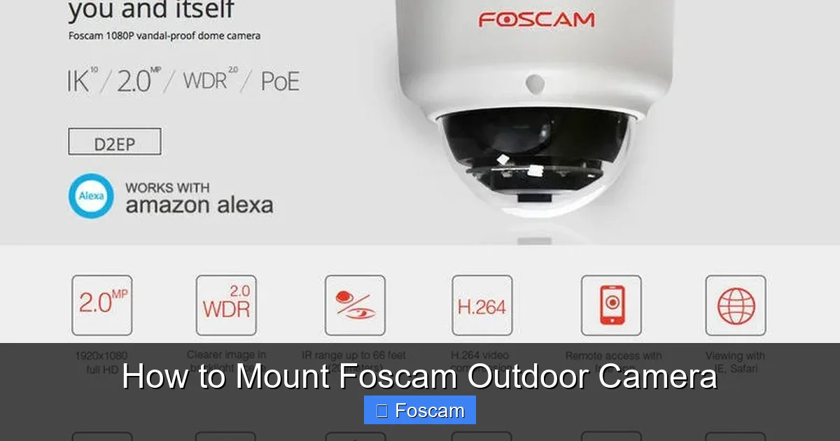 How to Mount Foscam Outdoor Camera