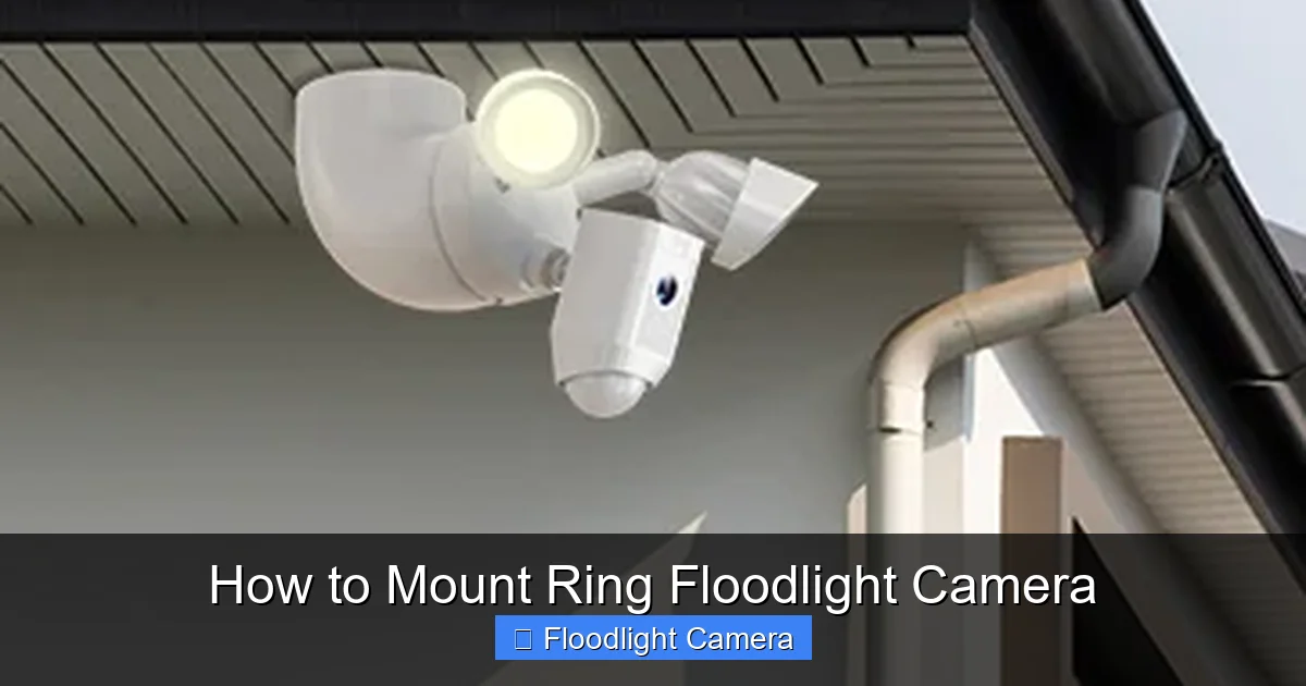How to Mount Ring Floodlight Camera