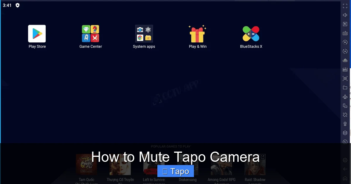 How to Mute Tapo Camera