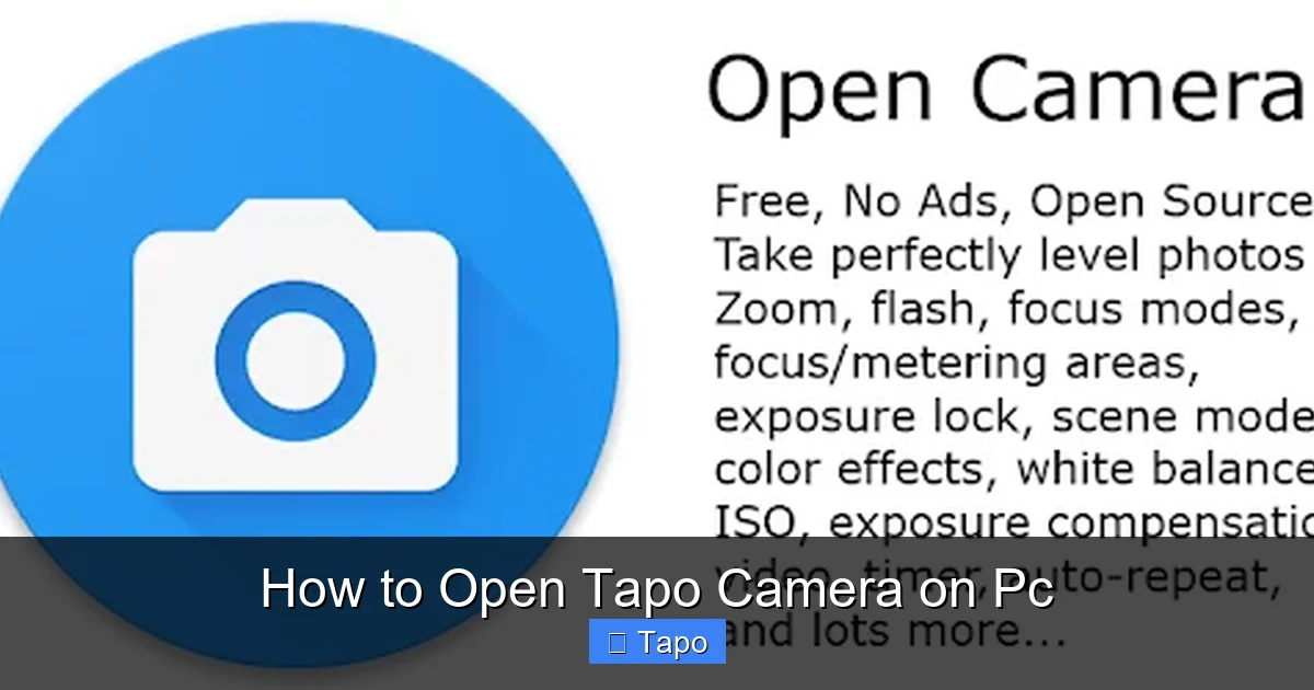How to Open Tapo Camera on Pc