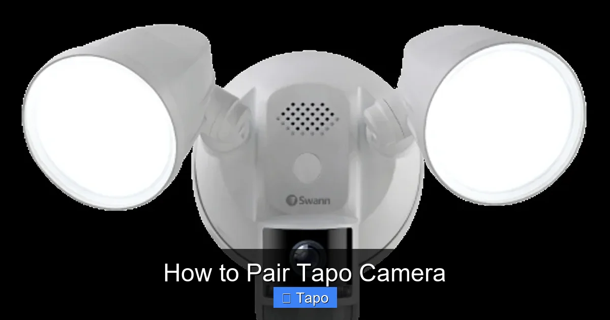 How to Pair Tapo Camera