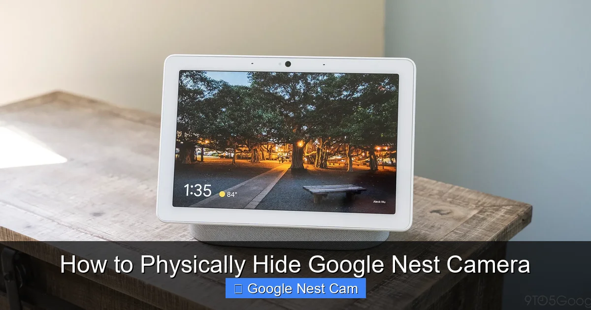 How to Physically Hide Google Nest Camera