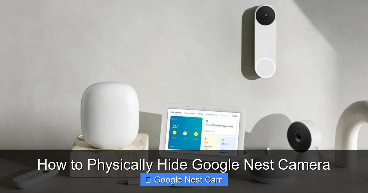 How to Physically Hide Google Nest Camera
