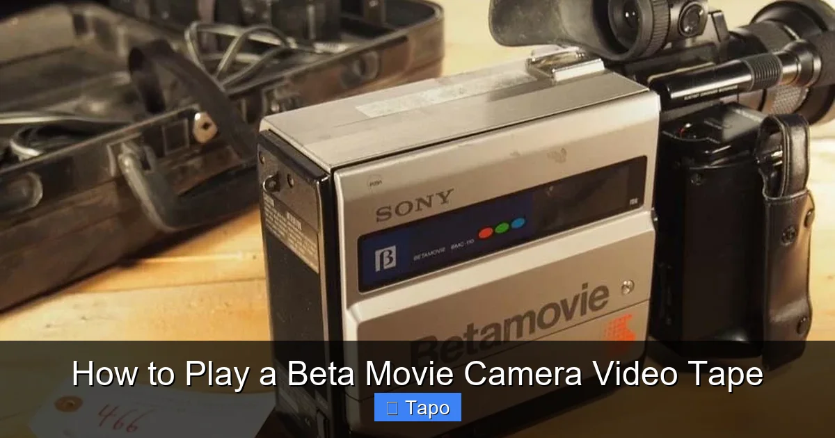 How to Play a Beta Movie Camera Video Tape
