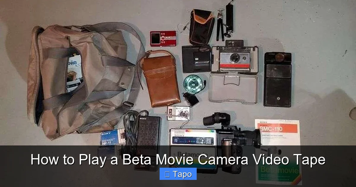 How to Play a Beta Movie Camera Video Tape
