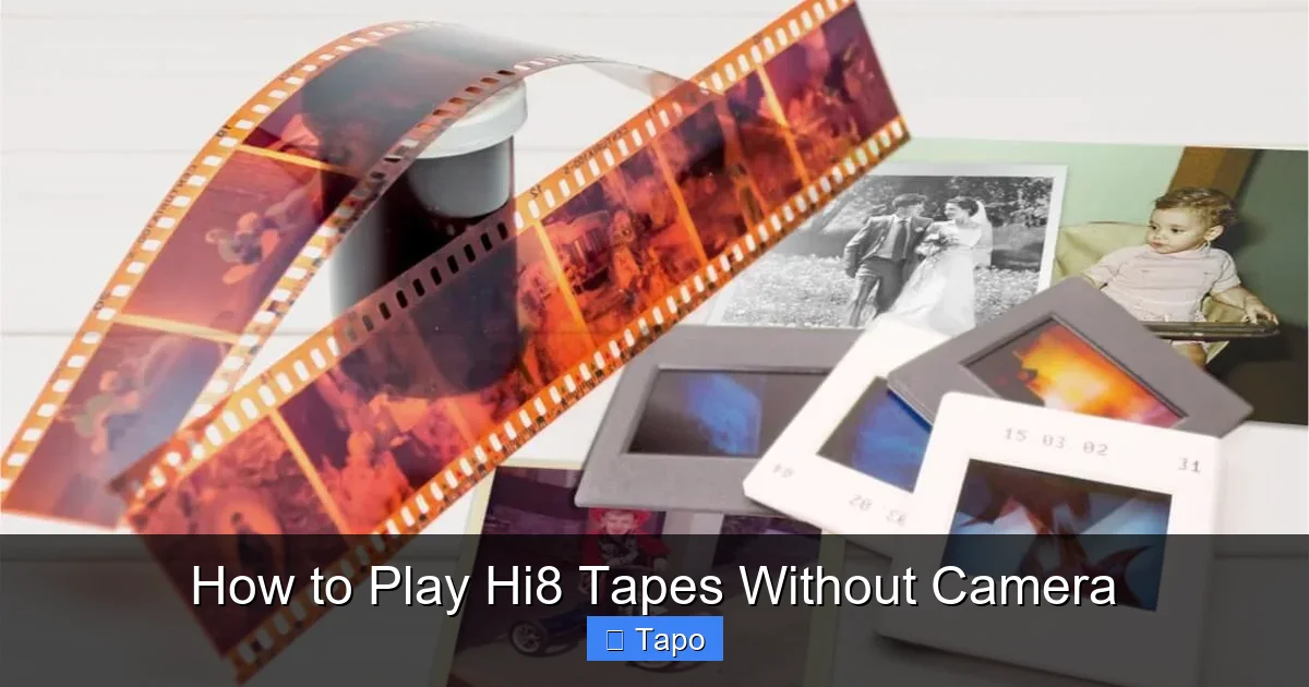 How to Play Hi8 Tapes Without Camera