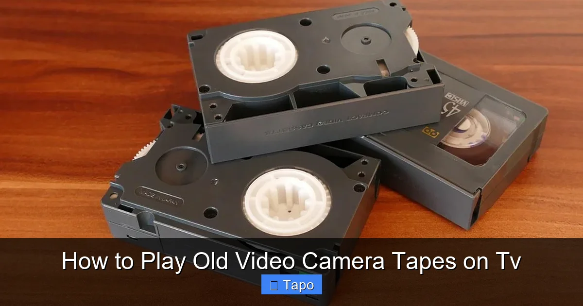 How to Play Old Video Camera Tapes on Tv