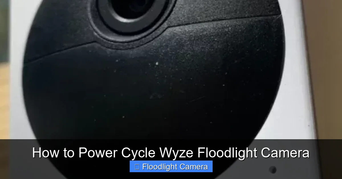How to Power Cycle Wyze Floodlight Camera