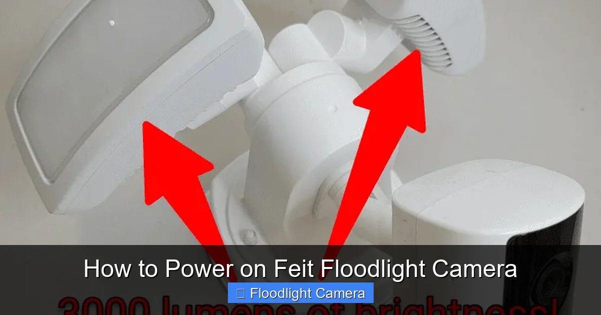 How to Power on Feit Floodlight Camera
