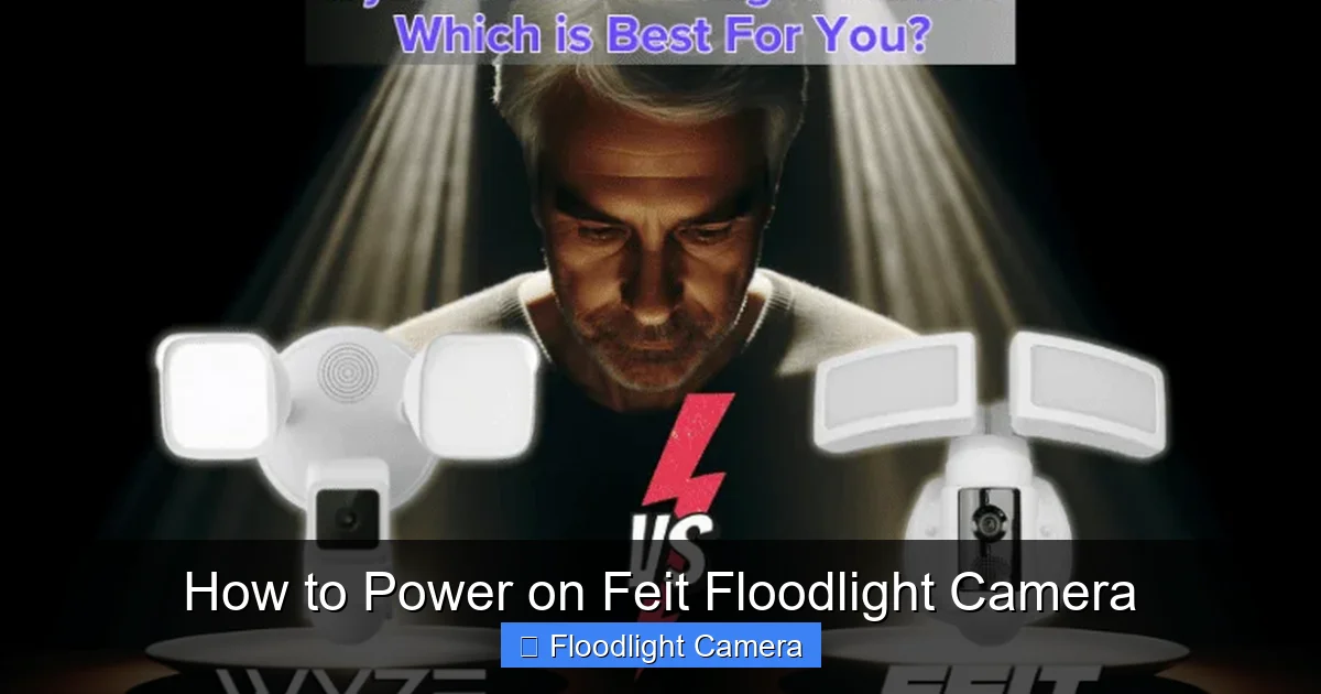 How to Power on Feit Floodlight Camera