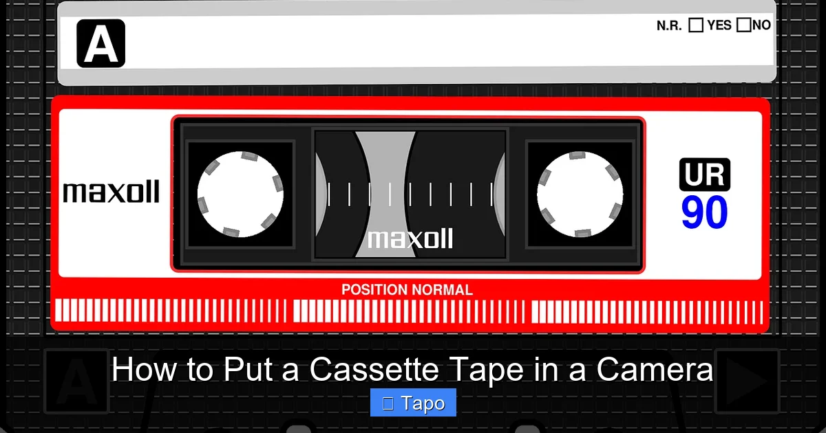 How to Put a Cassette Tape in a Camera