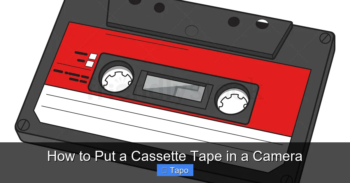 How to Put a Cassette Tape in a Camera