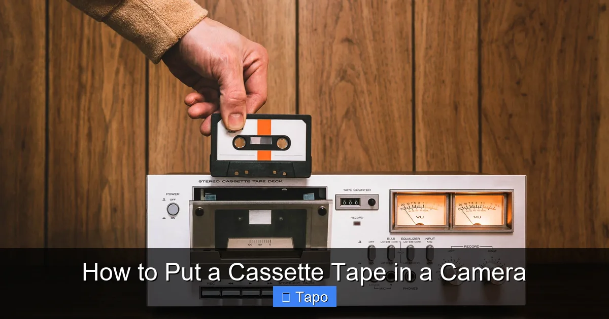 How to Put a Cassette Tape in a Camera