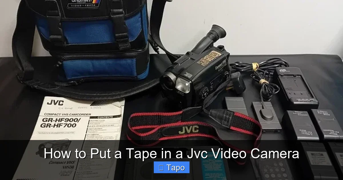How to Put a Tape in a Jvc Video Camera