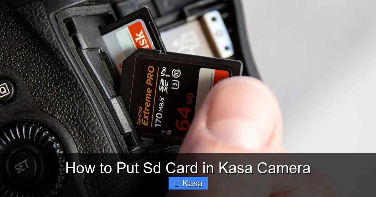 How to Put Sd Card in Kasa Camera