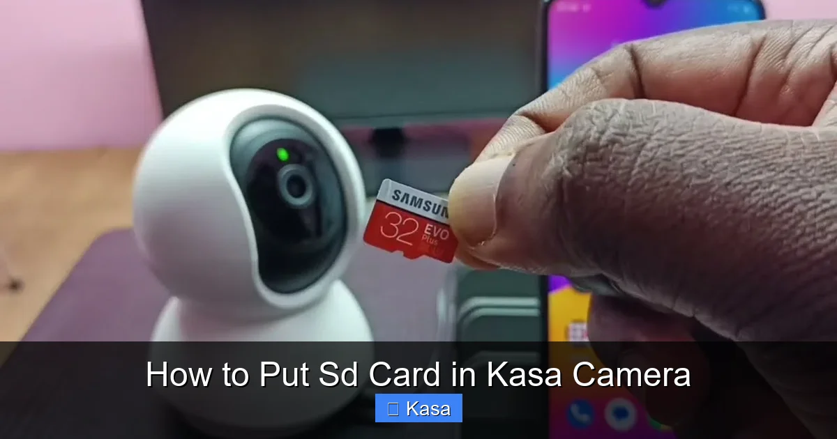 How to Put Sd Card in Kasa Camera