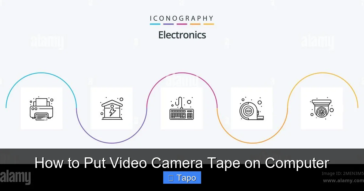 How to Put Video Camera Tape on Computer