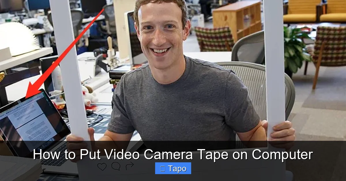 How to Put Video Camera Tape on Computer