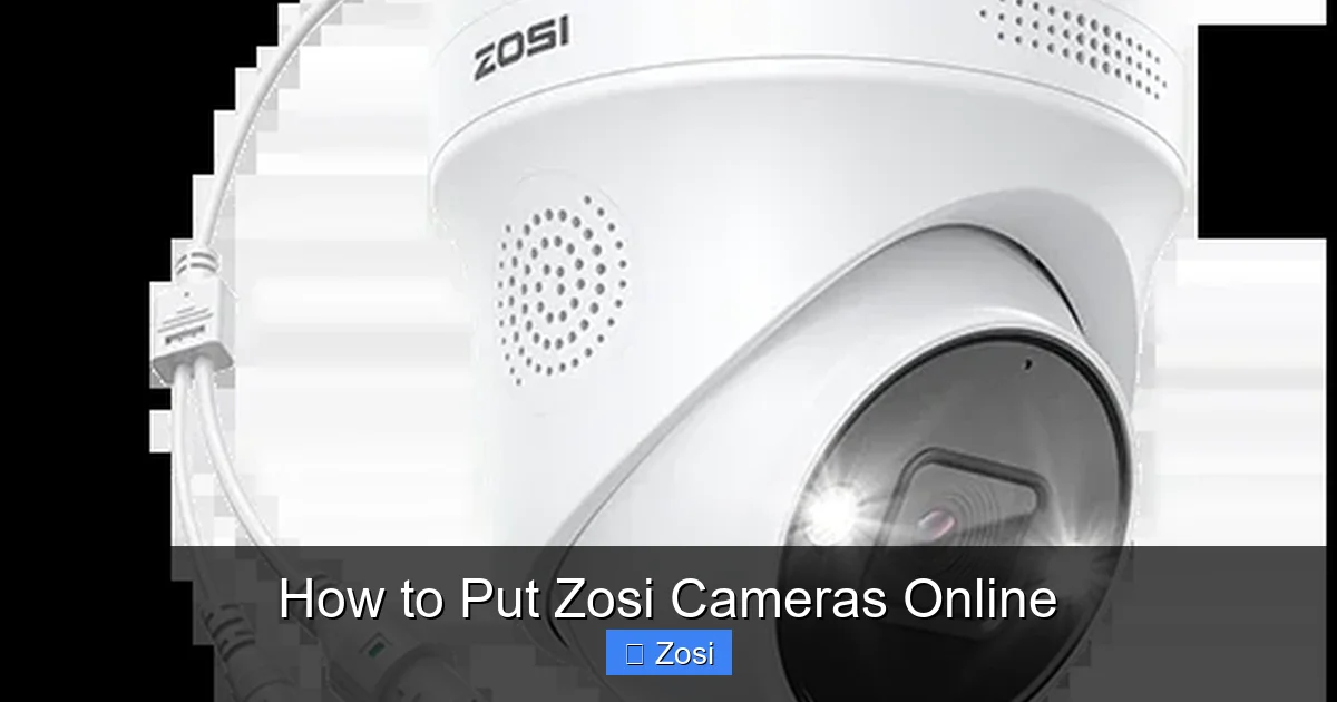 How to Put Zosi Cameras Online