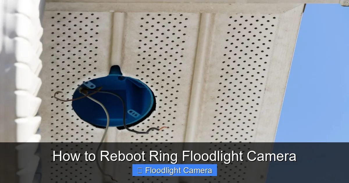 How to Reboot Ring Floodlight Camera